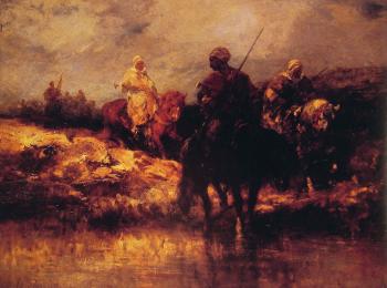 阿道夫 施賴爾 arabs on horseback